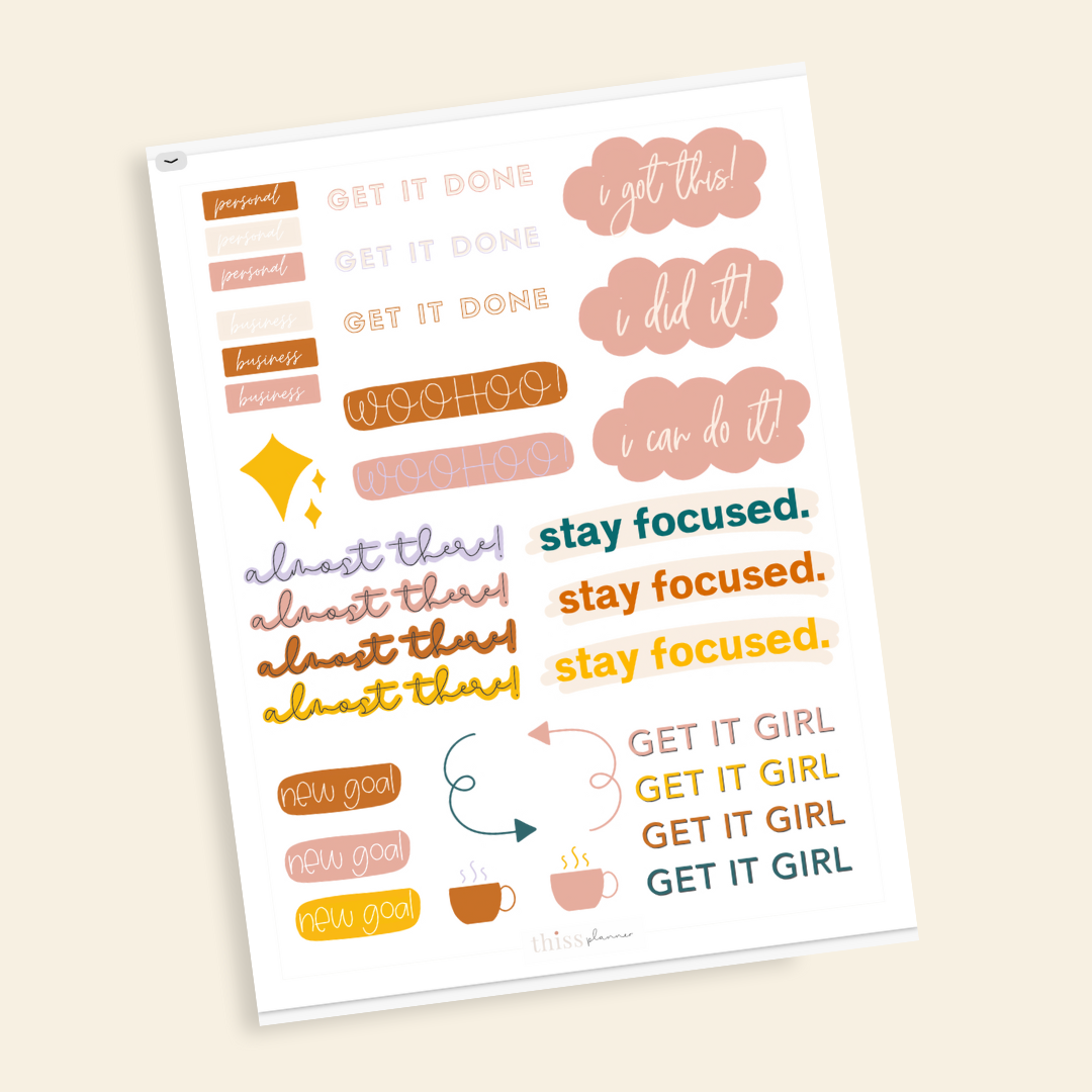 goodnotes transparent digital planner stickers png