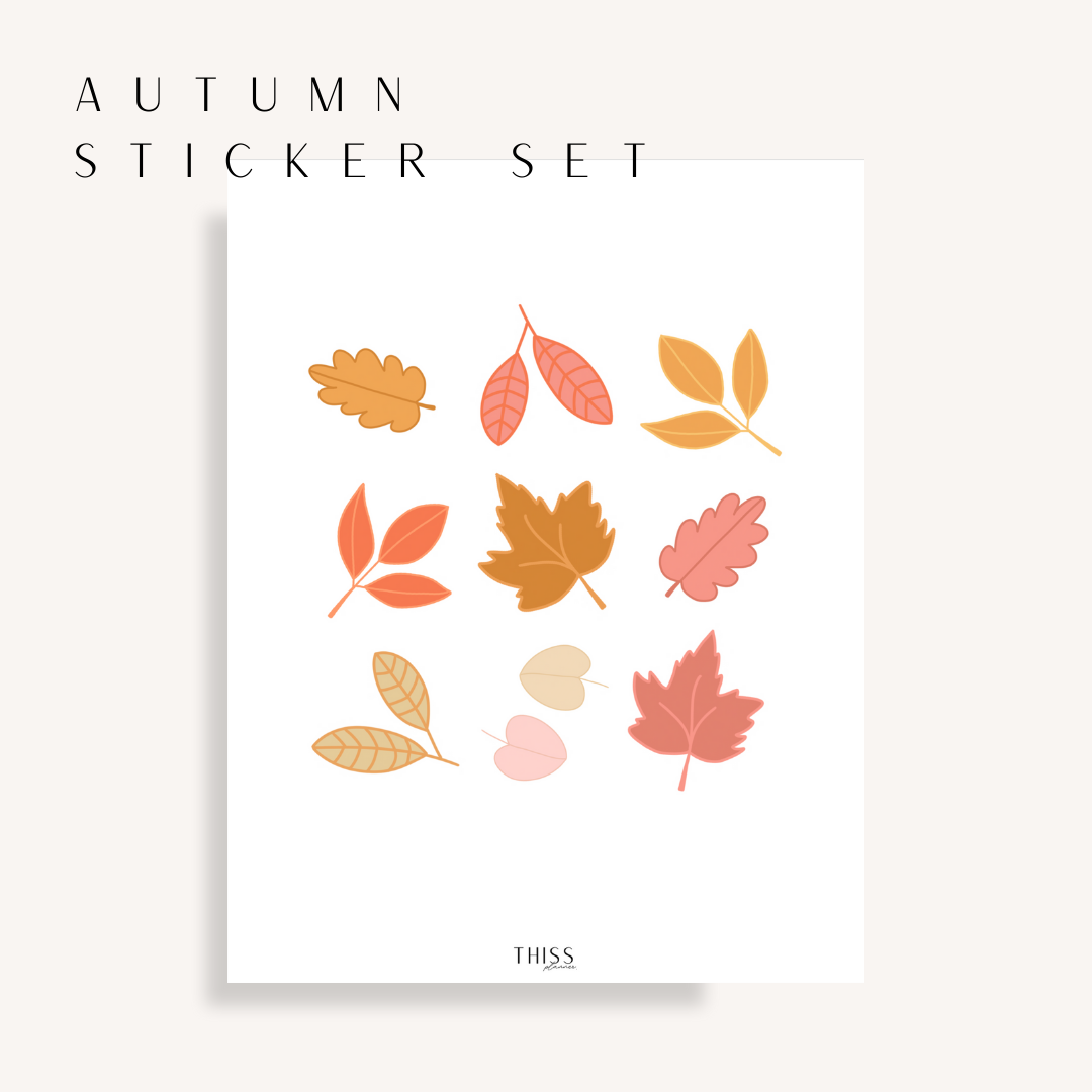 Autumn is Here Paper Stickers